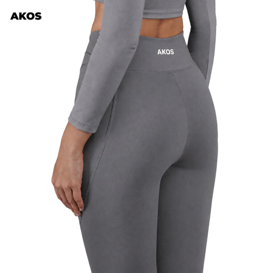 Akos Active Flared Leggings – Grey