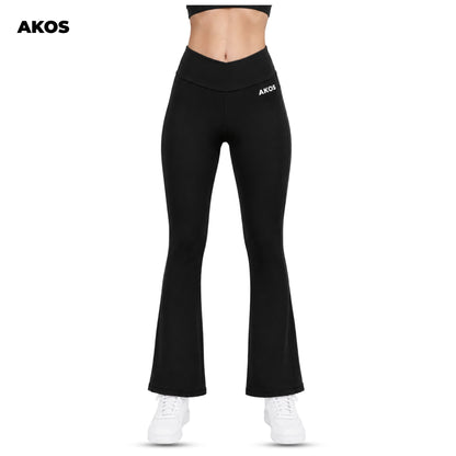 Akos Active Flared Leggings – Black