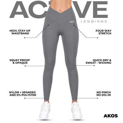 Akos Active Leggings – Grey